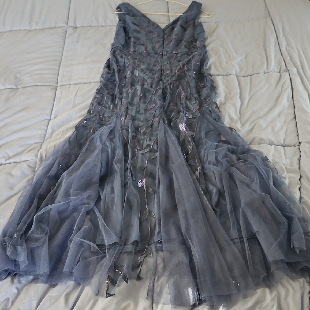 Elegant Gray Evening Gown
